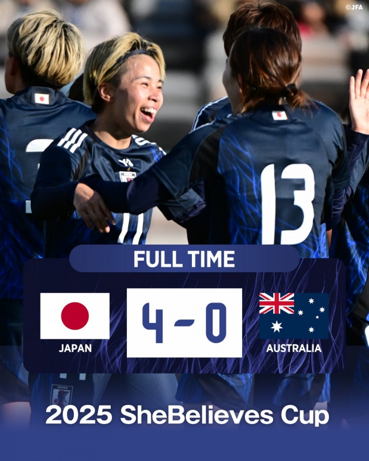  熱身賽日本女足4-0澳大利亞女足，田中美南2射1傳&長(zhǎng)谷川唯任隊(duì)長(zhǎng)