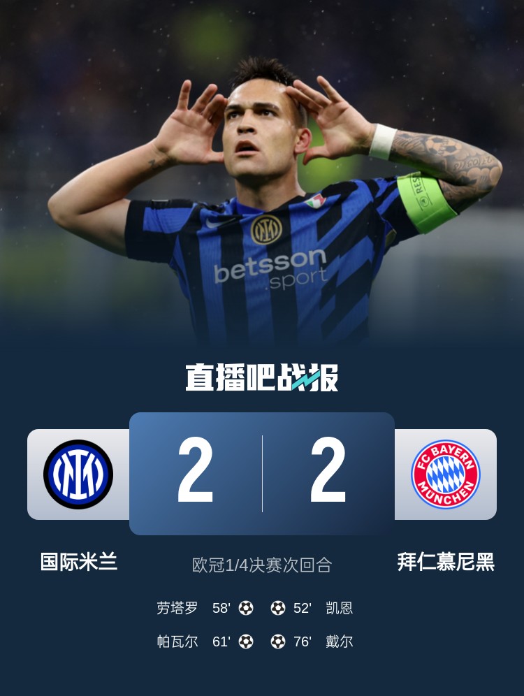  黑色3分鐘！拜仁3分鐘丟2球遭國(guó)米淘汰 去年3分鐘丟2球遭皇馬絕殺